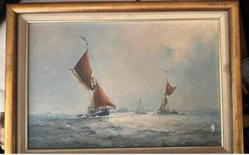 Schilderij van Colin Moore Maritiem Zeilschepen beschikbaar voor biedingen