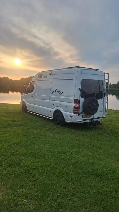 Stoere Camper Mercedes Sprinter, volledig zelfvrz, automaat, Caravans en Kamperen, Campers, Particulier, tot en met 2, Buscamper of Camperbus