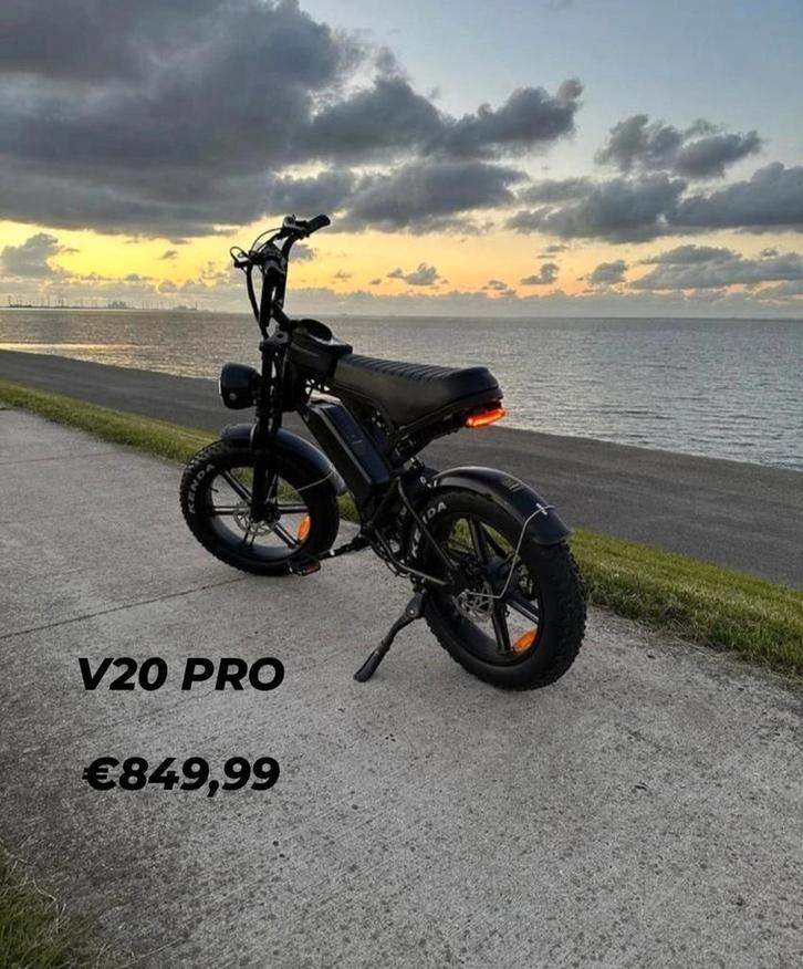 Fatbike V20 PRO 2025 Volledig uitgerust, legaal 25 km/u, Fietsen en Brommers, Elektrische fietsen, Nieuw, Overige merken, 59 cm of meer
