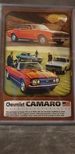 Metal Plate "Chevrolet Camaro" Tac Signs, Nieuw, Reclamebord, Ophalen of Verzenden