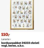 BORDUURPAKKET LANARTE BEREN ABC CHRISTL VOGL GROOT, Verzenden, Nieuw, Handborduren, Borduurpakket