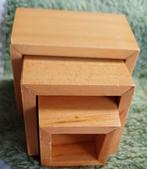 Poppenhuis inschuifbaar tafeltjes 1:12, Ophalen of Verzenden, Poppenhuis