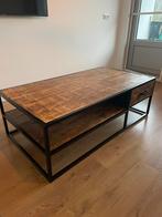 Mangohouten salontafel, Ophalen, 100 tot 150 cm, 50 tot 100 cm, Zo goed als nieuw