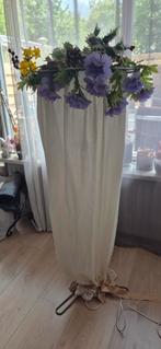 Staande lamp met decoratie, Ophalen, Zo goed als nieuw, Metaal, 100 tot 150 cm