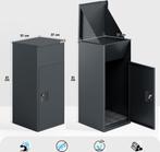 Brievenbus-XXL -Metaal - Antraciet - 37*37*81 cm, Tuin en Terras, Ophalen, Nieuw, Staal, Inbouw