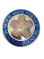 Zilveren broche Nederlandse federatie voor bejaardenzorg, Verzenden, Minder dan 4 cm, Zo goed als nieuw, Www.nynkegardenier.nl