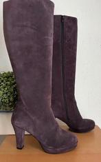 Paarse Suède laarzen maat 37 [DMv], Hoge laarzen, Overige kleuren, Ophalen of Verzenden, Zo goed als nieuw