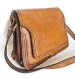 Vintage leren tas dames handtas van echt leer - bruin, Handtas, Bruin, Verzenden