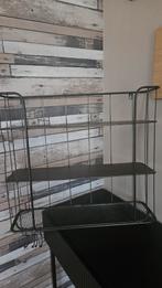 Zwart Wandkastje - Open Design. Keukenwandrek voor kruiden, Ophalen, Gebruikt