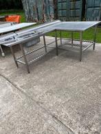 rvs hoek spoeltafel met spoelkraan hoek 160x260, Huis en Inrichting, Keuken | Keukenelementen, Ophalen, Gebruikt, 25 tot 50 cm