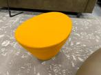 Nieuw Montis Cup voetenbank wolstof geel design Poef kruk, Minder dan 50 cm, Rond, Nieuw, Ophalen of Verzenden