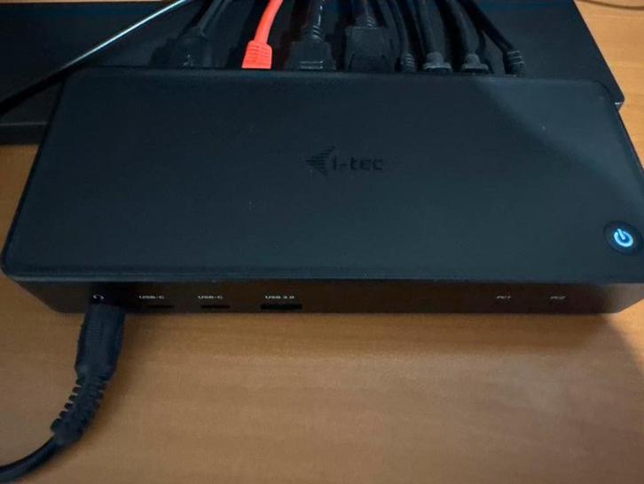 i-tec USB-C/Thunderbolt KVM Docking Station, Computers en Software, Dockingstations, Gebruikt, Docking station, Laptop, Ophalen
