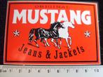sticker original mustang Jeans & Jackets logo, Verzenden, Zo goed als nieuw, Merk