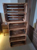 Houten fruitkist met tussenplank, nog 2 stuks, Huis en Inrichting, Woonaccessoires | Kisten, Ophalen, Minder dan 50 cm, Zo goed als nieuw