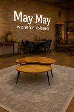 Salontafel Hamburg 2-Delig Mangohout Direct/Leverbaar E-7205, Huis en Inrichting, Tafels | Salontafels, Ophalen, #Salontafels#Organisch#Boonvormig#Naturel#Mangohout