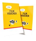 4 pathé film vouchers totaal €28, Tickets en Kaartjes, Twee personen, Vrijkaartje alle films