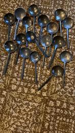 Bodemvondst Partij Antieke Tinnen Lepels, Ophalen of Verzenden