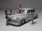 Chrysler Windsor 1947, 1/43, met carwash dames, Ophalen of Verzenden, Zo goed als nieuw, Auto, Overige merken