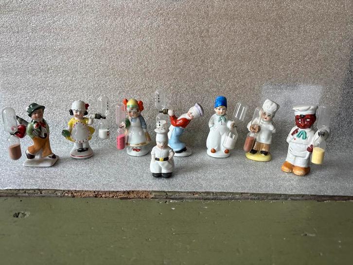 Vintage Zandloper Figuren Collectie, Antiek en Kunst, Antiek | Woonaccessoires, Ophalen of Verzenden