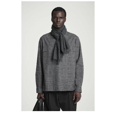 COS PURE CASHMERE SCARF donker gr, Kleding | Heren, Mutsen, Sjaals en Handschoenen, Nieuw, Sjaal, Overige maten, Ophalen of Verzenden
