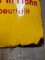 Antiek bol emaille reclamebord, Ophalen of Verzenden
