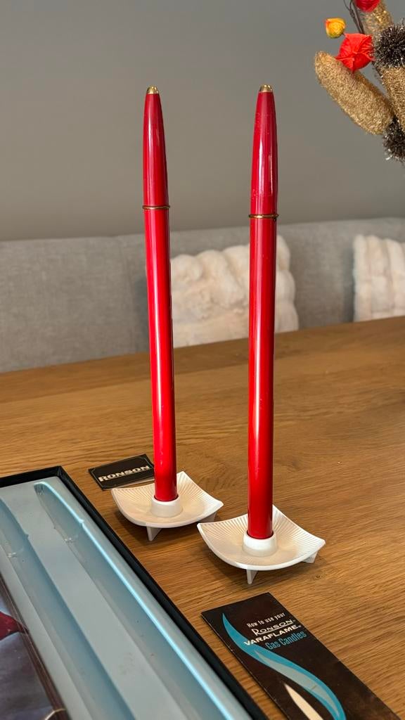 Ronson Tafel Gas Kandelaar Set, Ophalen of Verzenden