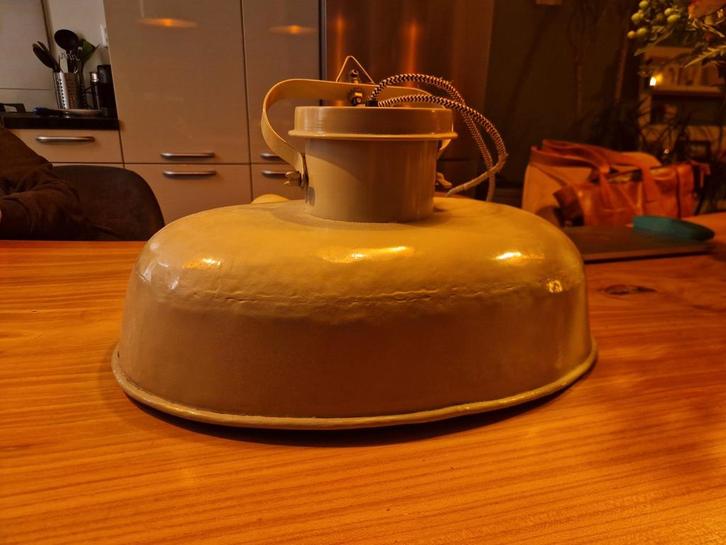 industriële lamp, Huis en Inrichting, Lampen | Lampenkappen, Gebruikt, Rond, Ophalen