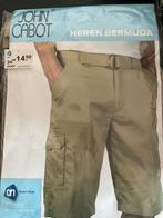 John Cabot Heren Bermuda - Nieuw, Kleding | Heren, Ophalen of Verzenden, Nieuw, Maat 52/54 (L), Beige