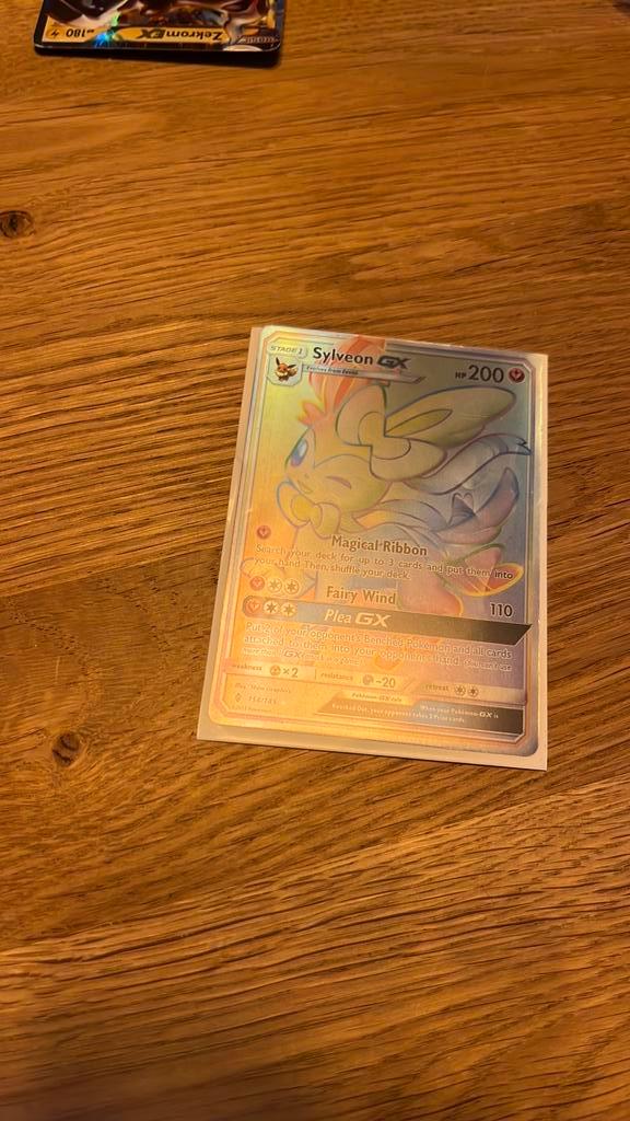 Sylveon GX versienummer: 158/145, Hobby en Vrije tijd, Verzamelkaartspellen | Pokémon, Nieuw, Losse kaart, Ophalen of Verzenden