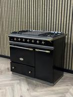 Luxe Lacanche Fornuis Zwart Gas + Messing + Warmhoudkast, Witgoed en Apparatuur, Ophalen of Verzenden, Grill, Gas, 5 kookzones of meer