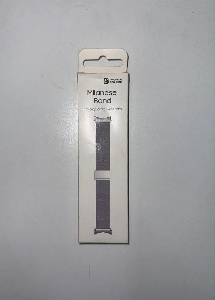 Milanese metalen Samsung Galaxy Watch4 44mm, Sieraden, Tassen en Uiterlijk, Smartwatches, Zo goed als nieuw, Android, Zilver, Afstand