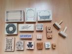 houten stempels o.a. Different Colors - StampinUp - 3D, Hobby en Vrije tijd, Stempelen, Ophalen of Verzenden, Gebruikt, Houten stempel