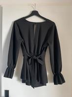 Zwarte peplum blouse, Olivia & Kate, Zo goed als nieuw, Maat 36 (S), Zwart