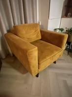 Fauteuil okergeel, Ophalen, Gebruikt, Eenpersoons, 75 tot 100 cm