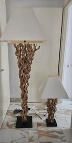 Exclusieve houten vloerlampen, 150 tot 200 cm, Zo goed als nieuw, Hout, Ophalen