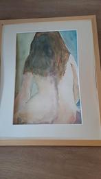 Aquarel van een vrouwelijk naakt, Ophalen