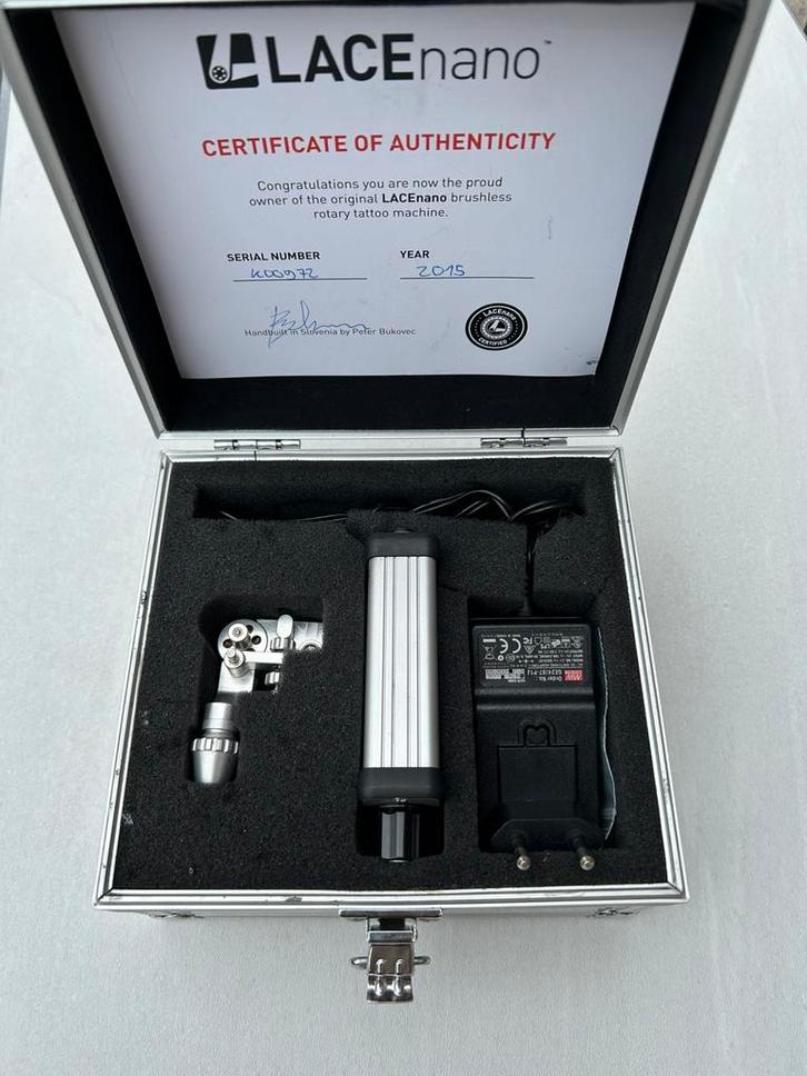 Een LACEnano tattoo machine, Hobby en Vrije tijd, Overige Hobby en Vrije tijd, Zo goed als nieuw, Ophalen of Verzenden
