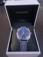 Calvin Klein Horloge Quartz, Leren Band met Extra Band!, Overige merken, Staal, Polshorloge, Ophalen of Verzenden