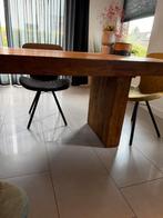 Grote houten eettafel - 240cm lang, Huis en Inrichting, Tafels | Eettafels, Ophalen, Gebruikt, 100 tot 150 cm, 200 cm of meer
