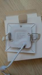 Vierkant LED inbouwspot 3W inbouwmaat 62mm (230V) (8 stuks), Kunststof, Led, Nieuw, Ophalen of Verzenden