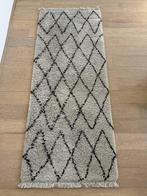 Vloerkleed (loper) 200x80cm | Crème/Zwart | Boho stijl, Boho, Modern, Wabi Sabi, 200 cm of meer, Zo goed als nieuw, Crème