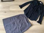 Studio Anneloes suedine rok en Helena Hart blouse xl, Kleding | Dames, Studio Anneloes, Blauw, Maat 46/48 (XL) of groter, Ophalen of Verzenden