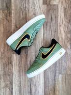Nike Air Force 1 Low '07 LV8 Double Swoosh Olive Gold Black, Ophalen of Verzenden, Zo goed als nieuw, Overige kleuren, Sneakers of Gympen