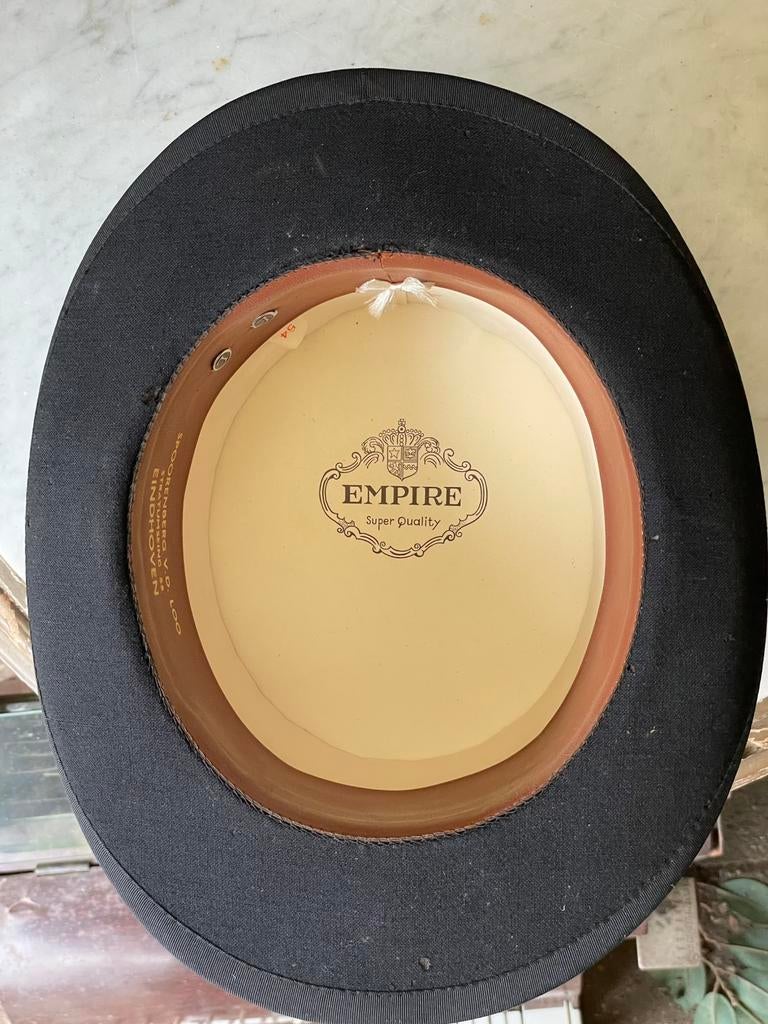 Hoge hoed met doos, Hoed, Ophalen of Verzenden, 57 cm (M, 7⅛ inch) of minder, Empire