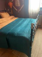 Mooi verlours sprei Petrol kleur, Ophalen, Zo goed als nieuw