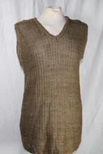 Leuke groene gehaakte damestrui zonder mouw / spencer Mt L, Kleding | Dames, Truien en Vesten, ., Maat 42/44 (L), Ophalen of Verzenden