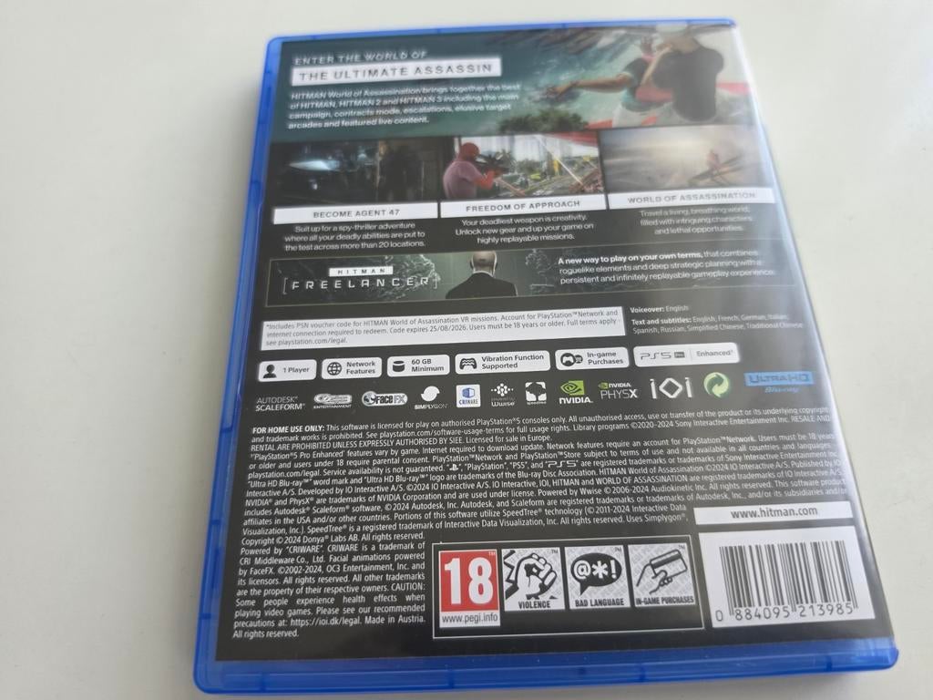 Hitman: World of Assassination+DLC voor Playstation 5 Lees, Avontuur en Actie, IO Interactive NL, Vanaf 18 jaar, IO Interactive EU