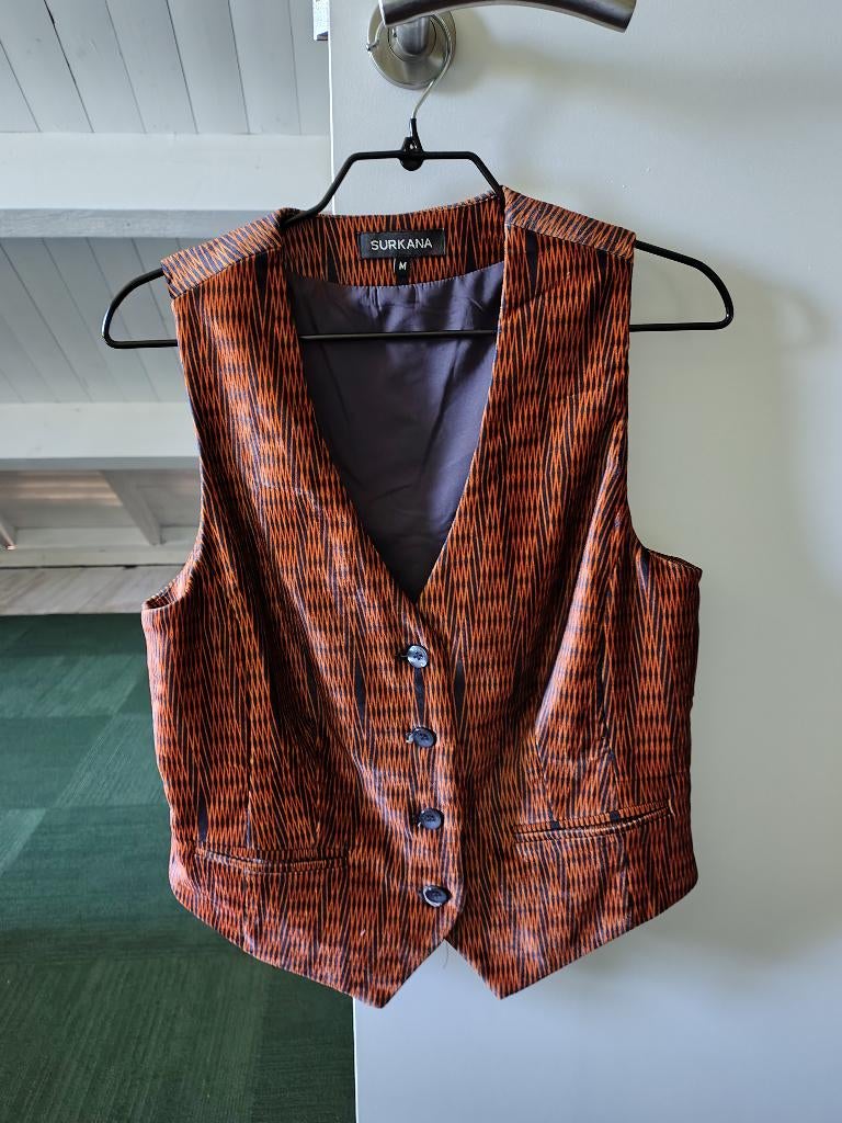 suede dames giletje, Maat 38/40 (M), Bruin, Nieuw, Ophalen of Verzenden