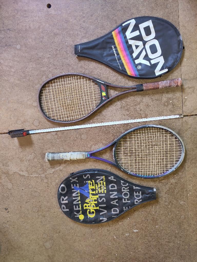 Twee tennisrackets, Sport en Fitness, Tennis, Gebruikt, L00, Racket, Ophalen