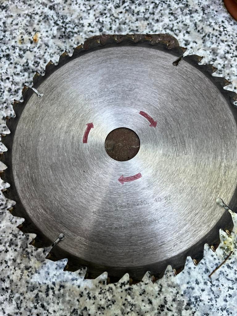 Metabo zaagblad, Doe-het-zelf en Verbouw, Gereedschap | Zaagmachines, Cirkelzaag, Ophalen of Verzenden, Zo goed als nieuw, 30 tot 70 mm